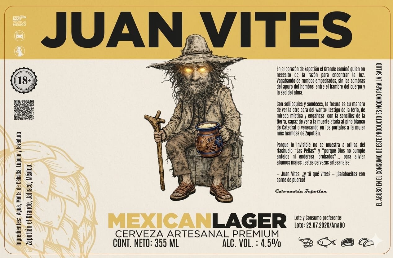 Juan Vites Mexican Lager Artesanal Premium